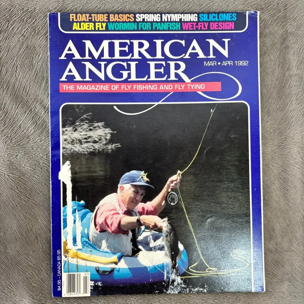 American Angler Magazine Lot of 4 Issues Vintage 1991-1996 Fly Fishing Fly Tying